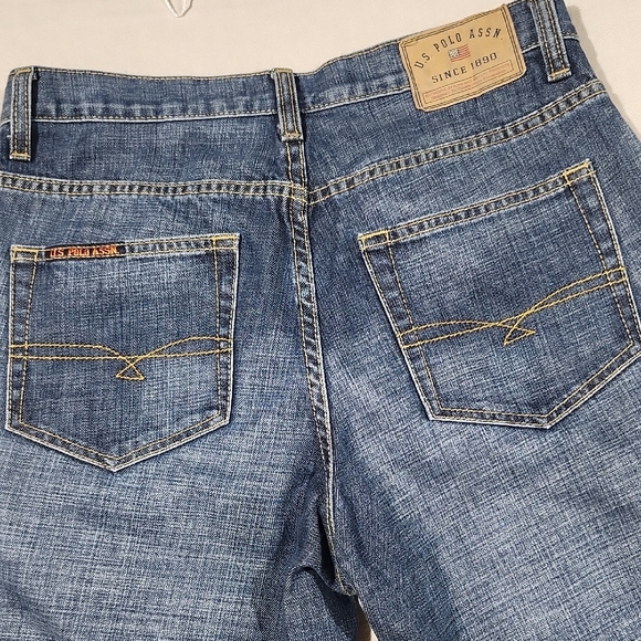 U.S. Polo Assn. Mens Heritage Blue Relaxed Straight Leg Denim Jeans Size 30 X 30 - Picture 1 of 14